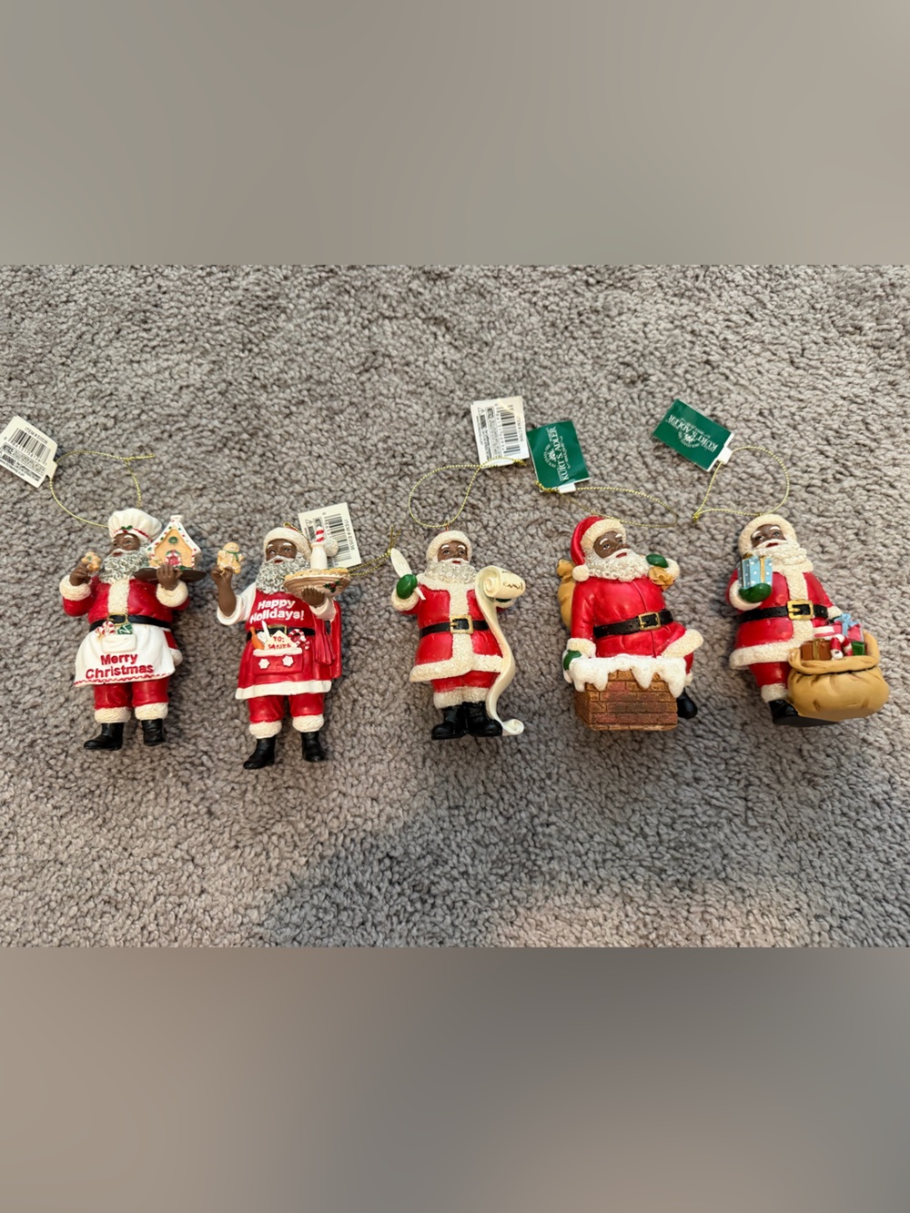 Kurt Adler Santa NWT Christmas Ornaments 5